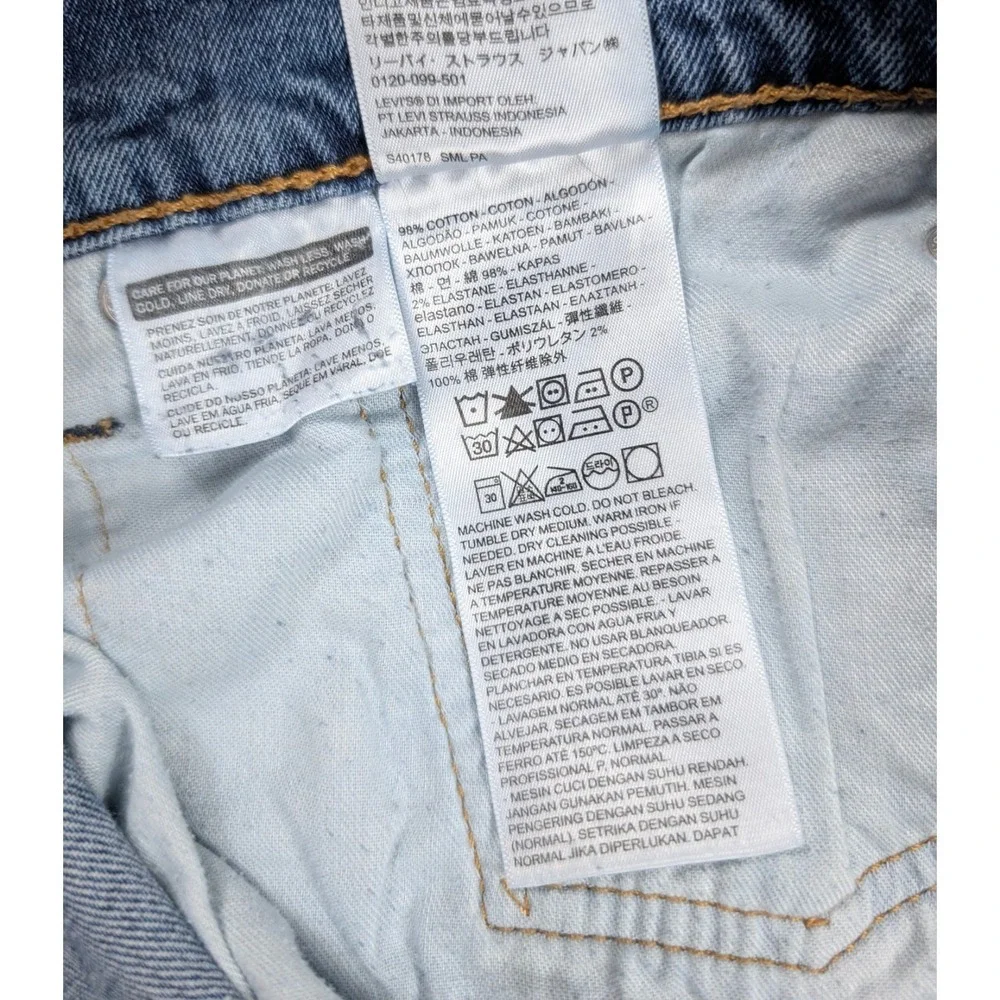 Levi's 541‎ Athletic Fit Distressed Blue Stonewash Denim Jeans Men's Size 38x30